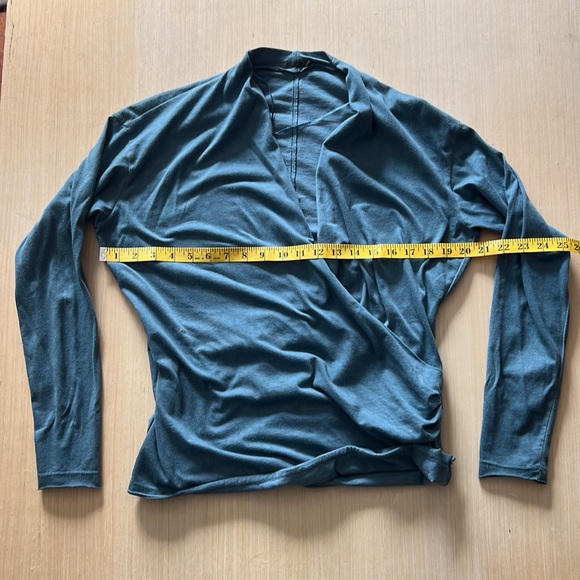 Sandwich_ wrap jersey top. Beautiful blue colour. Size L. - Picture 5 of 8